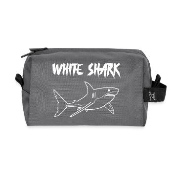 White Shark - Recycled Toiletry Zip Bag - anthracite - Front