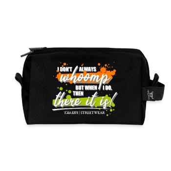 Je ne hurle pas toujours - Trousse de toilette en tissu recyclé - noir - Devant