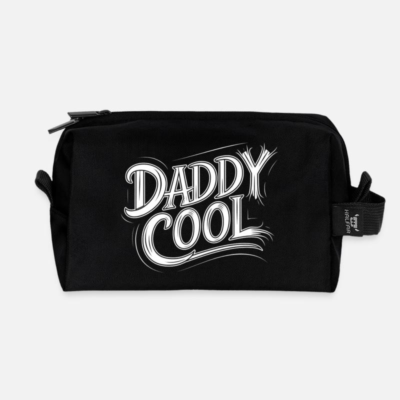 Daddy Cool - Recycelte Kulturtasche - Schwarz