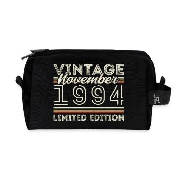 Jahrgang November 1994 Geburtstag November 1994 - Recycelte Kulturtasche - Schwarz - Vorne