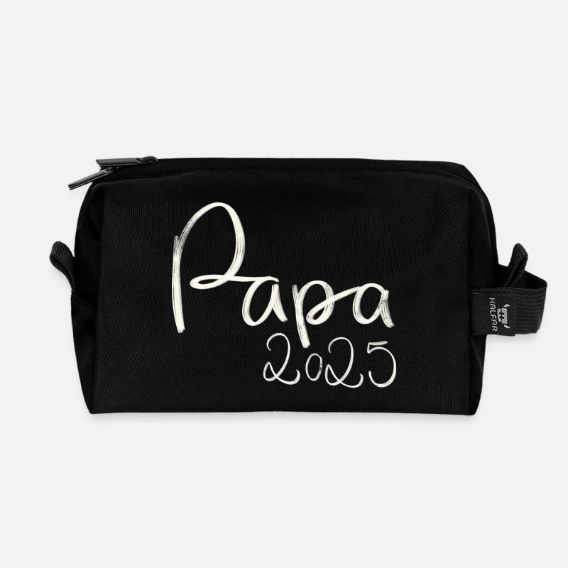 Papa 2025 - Recycelte Kulturtasche - Schwarz