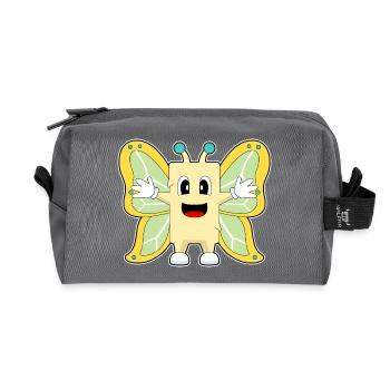 Beurre de papillon - Trousse de toilette en tissu recyclé - anthracite - Devant