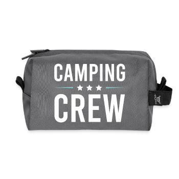Camping Crew - Recycelte Kulturtasche - Anthrazit - Vorne