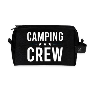 Camping Crew - Recycelte Kulturtasche - Schwarz - Vorne