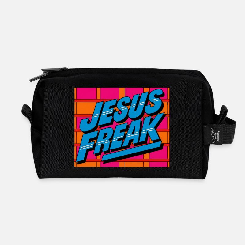Jesus-Freak - Recycelte Kulturtasche - Schwarz
