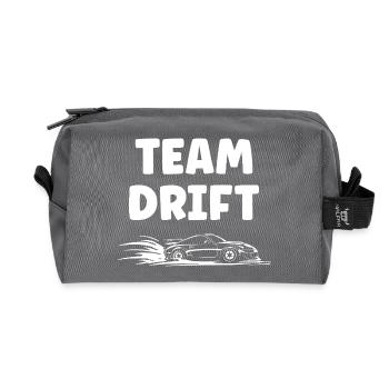Energisches Drift-Car-Design - Recycelte Kulturtasche - Anthrazit - Vorne