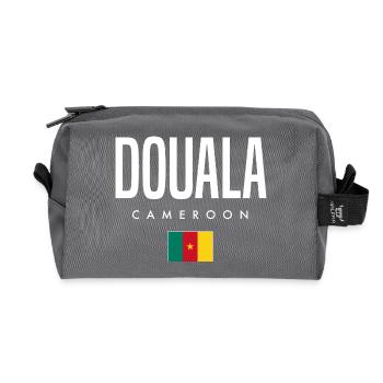 Douala Kamerun Kameruner - Recycelte Kulturtasche - Anthrazit - Vorne