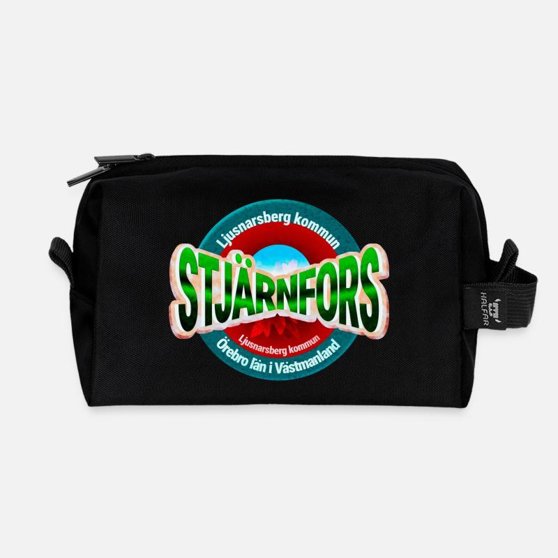 Stjärnfors - Recycled Toiletry Zip Bag - black