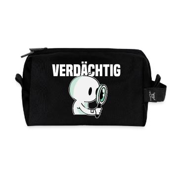 Detektiv - Recycelte Kulturtasche - Schwarz - Vorne