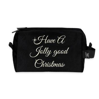 Hab ein fröhliches Weihnachtsskript - Recycelte Kulturtasche - Schwarz - Vorne