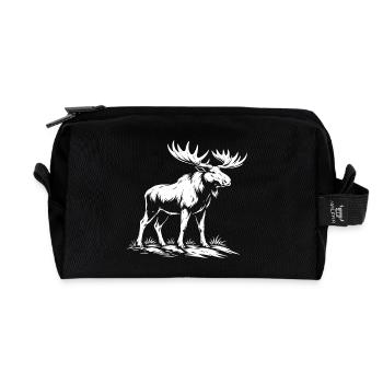 Moose Design - Recycled Toiletry Zip Bag - black - Front