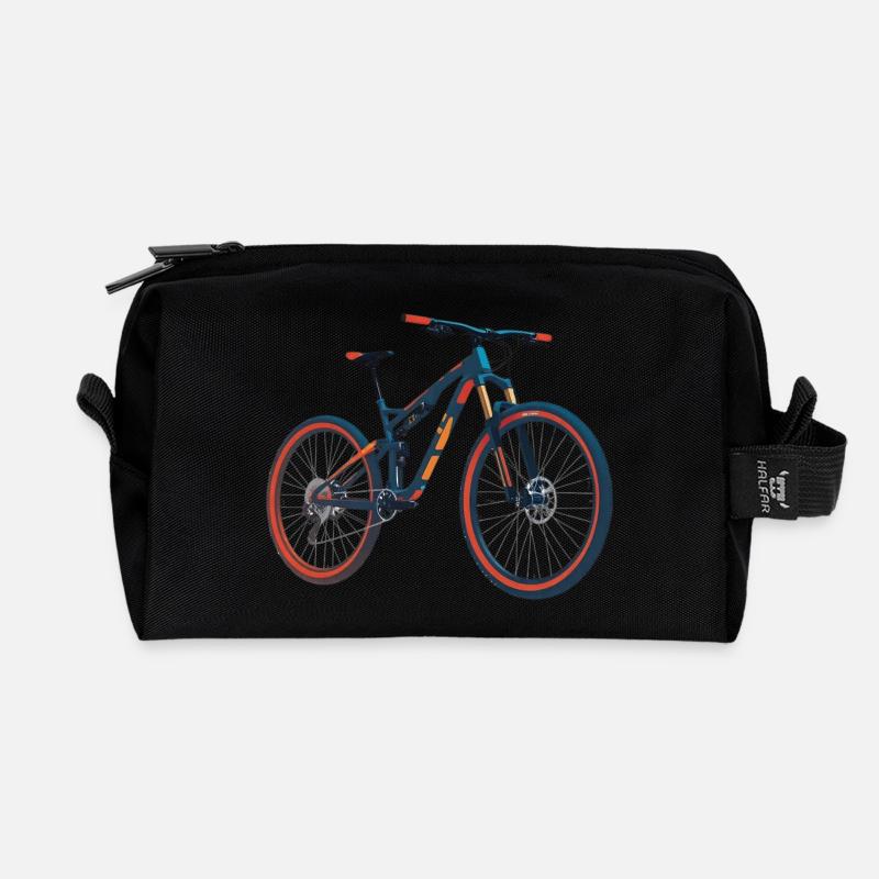 MTB Fully - Recycelte Kulturtasche - Schwarz