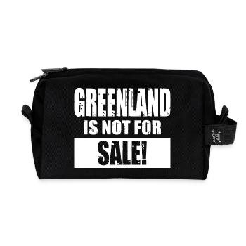 Greenland Is Not For Sale - Recycelte Kulturtasche - Schwarz - Vorne
