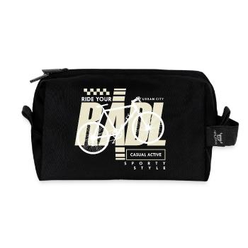 Urban Bike Casual Active Radl Radln - Recycelte Kulturtasche - Schwarz - Vorne