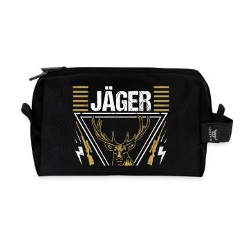 Chasse Chasse Chasseurs Chasseurs - Trousse de toilette en tissu recyclé - noir - Devant