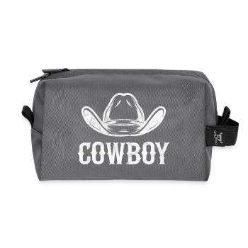 Cowboy - Recycled Toiletry Zip Bag - anthracite - Front