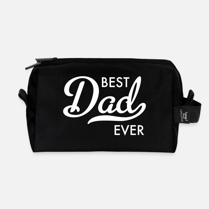 Papa - Recycelte Kulturtasche - Schwarz