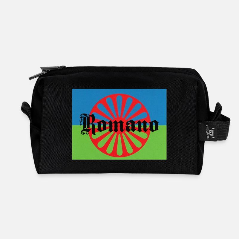 Lennyromanoflag - Recycelte Kulturtasche - Schwarz