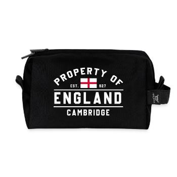 Englands Cambridge-Emblem - Recycelte Kulturtasche - Schwarz - Vorne