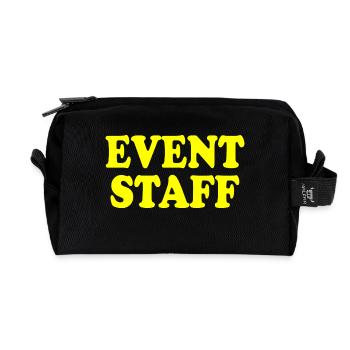 Event staff - Recycelte Kulturtasche - Schwarz - Vorne
