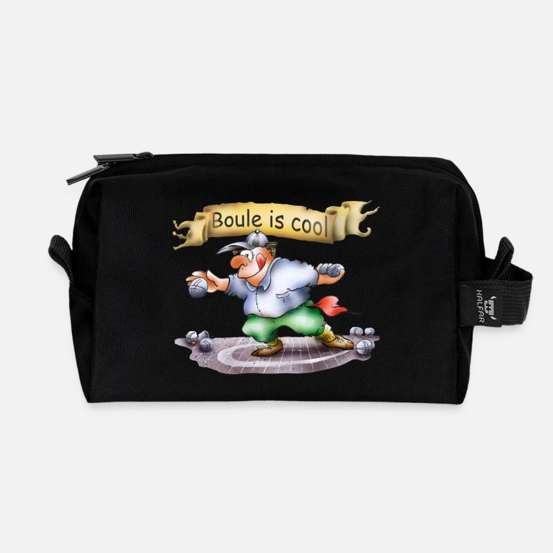 Boule - Recycelte Kulturtasche - Schwarz
