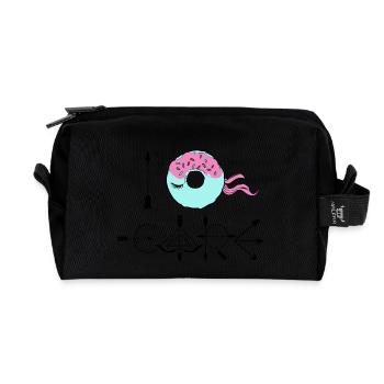 Je Donut Care - fléchettes Unicorn - Trousse de toilette en tissu recyclé - noir - Devant
