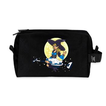 Entreprise de nettoyage de sorcière - Trousse de toilette en tissu recyclé - noir - Devant