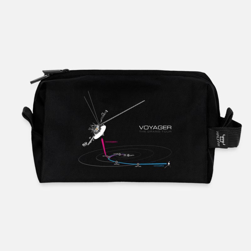 Voyager - Die große Tour - Recycelte Kulturtasche - Schwarz