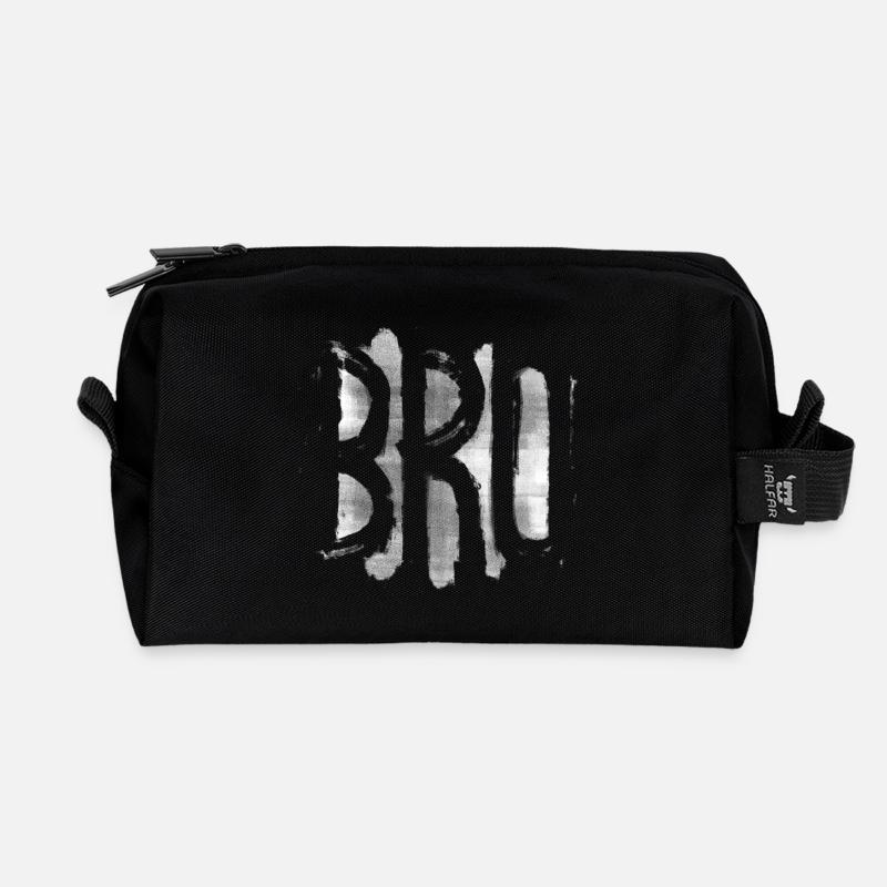 BRO Bruder - Recycelte Kulturtasche - Schwarz