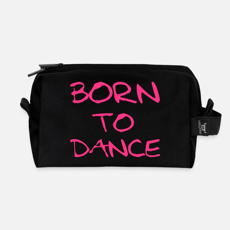 Born To Dance - Recycelte Kulturtasche - Schwarz