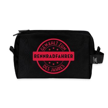 Rennradfahrer Radfahren Radfahrer Radfahrerin - Recycelte Kulturtasche - Schwarz - Vorne