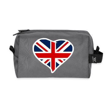 Union Jack - Trousse de toilette en tissu recyclé - anthracite - Devant