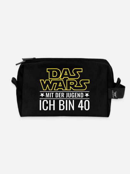 40. Geburtstag Vierzig Das Wars Mit Der Jugend 40 - Recycelte Kulturtasche - Schwarz