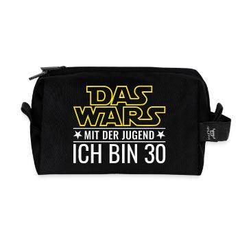 30. Geburtstag Dreißig Das Wars Mit Der Jugend 30 - Recycelte Kulturtasche - Schwarz - Vorne