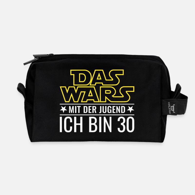 30. Geburtstag Dreißig Das Wars Mit Der Jugend 30 - Recycelte Kulturtasche - Schwarz