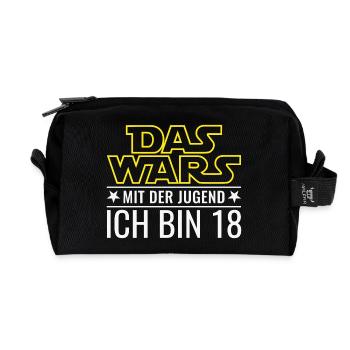 18. Geburtstag Achtzehn Das Wars Mit Der Jugend 18 - Recycelte Kulturtasche - Schwarz - Vorne
