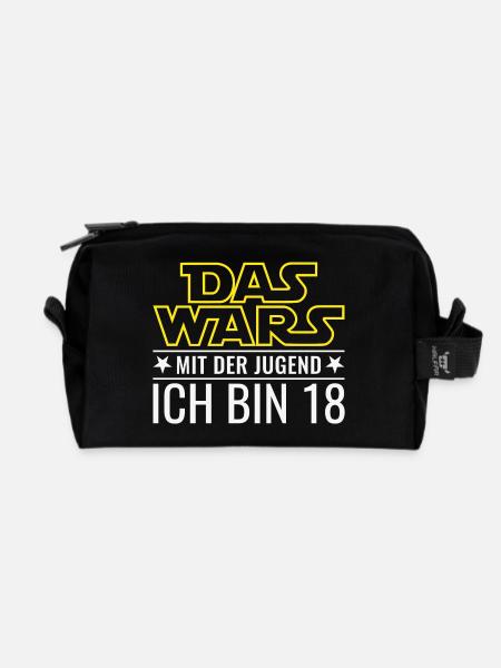 18. Geburtstag Achtzehn Das Wars Mit Der Jugend 18 - Recycelte Kulturtasche - Schwarz