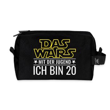 20. Geburtstag Zwanzig Das Wars Mit Der Jugend 20 - Recycelte Kulturtasche - Schwarz - Vorne