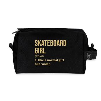skateboard - Trousse de toilette en tissu recyclé - noir - Devant