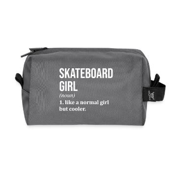 skateboard - Trousse de toilette en tissu recyclé - anthracite - Devant