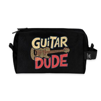 Guitar Dude - Musique pour les fans de guitare - Trousse de toilette en tissu recyclé - noir - Devant
