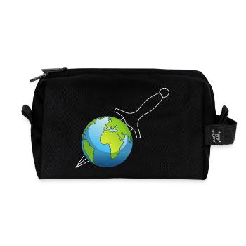 Murder of Planet Earth - Recycled Toiletry Zip Bag - black - Front