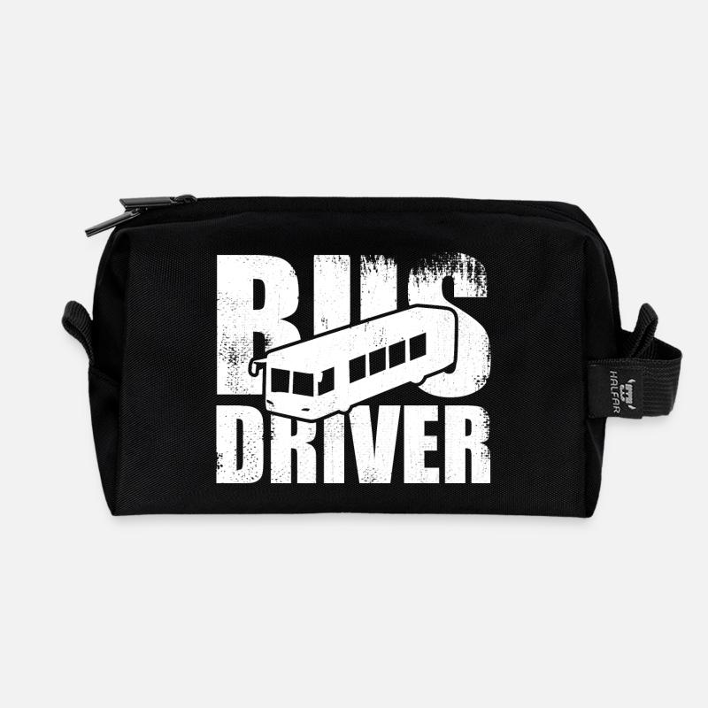Bus Driver - Recycelte Kulturtasche - Schwarz