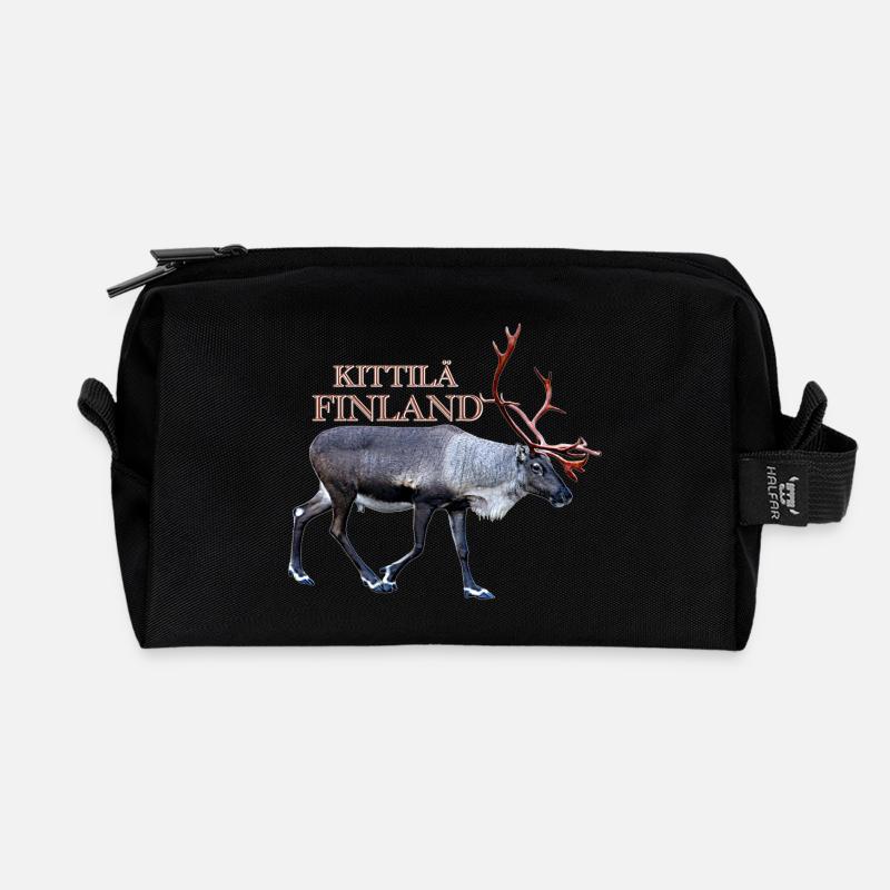 Kittilä - Recycelte Kulturtasche - Schwarz