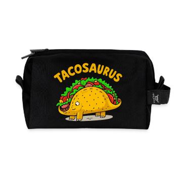 Tacosaurus - Recycelte Kulturtasche - Schwarz - Vorne