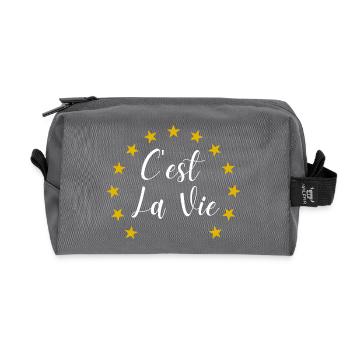 C'est La Vie Eurovision 2025 - Recycled Toiletry Zip Bag - anthracite - Front