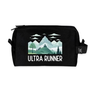 Ultra Runner - Recycled Toiletry Zip Bag - black - Front
