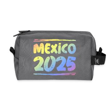 Mexico 2025 Colorful - Recycled Toiletry Zip Bag - anthracite - Front
