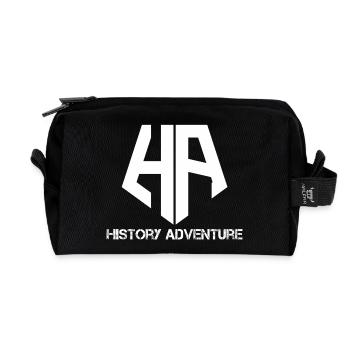 History Adventure Logo - Recycelte Kulturtasche - Schwarz - Vorne