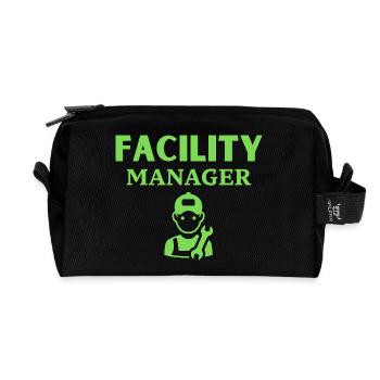 Facility Manager - Recycled Toiletry Zip Bag - black - Front